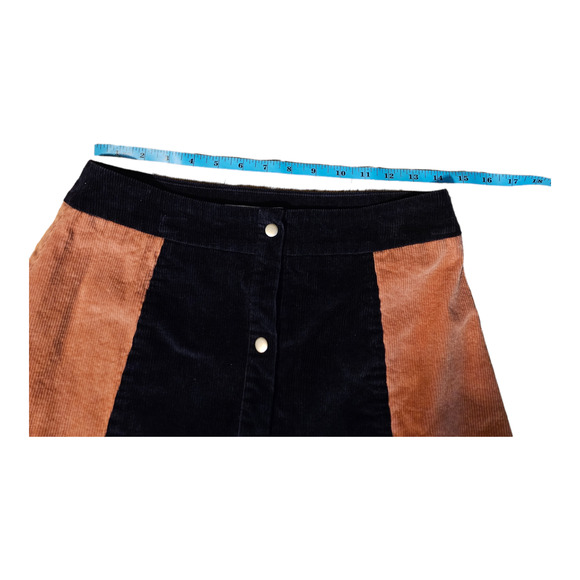 Glamorous Size 6 Pink, Blue Snap Up Mini Skirt - Picture 6 of 7